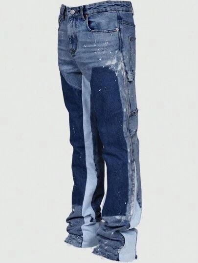 Tri-Tone Sculpted Flare Jeans